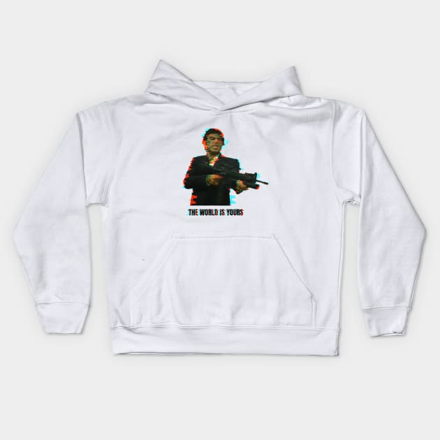 Tony Montana Scarface Kids Hoodie by Vanilla Susu